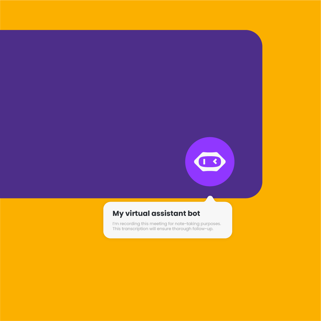 People on the video call and share meeting minutes via trello, notion, slack
