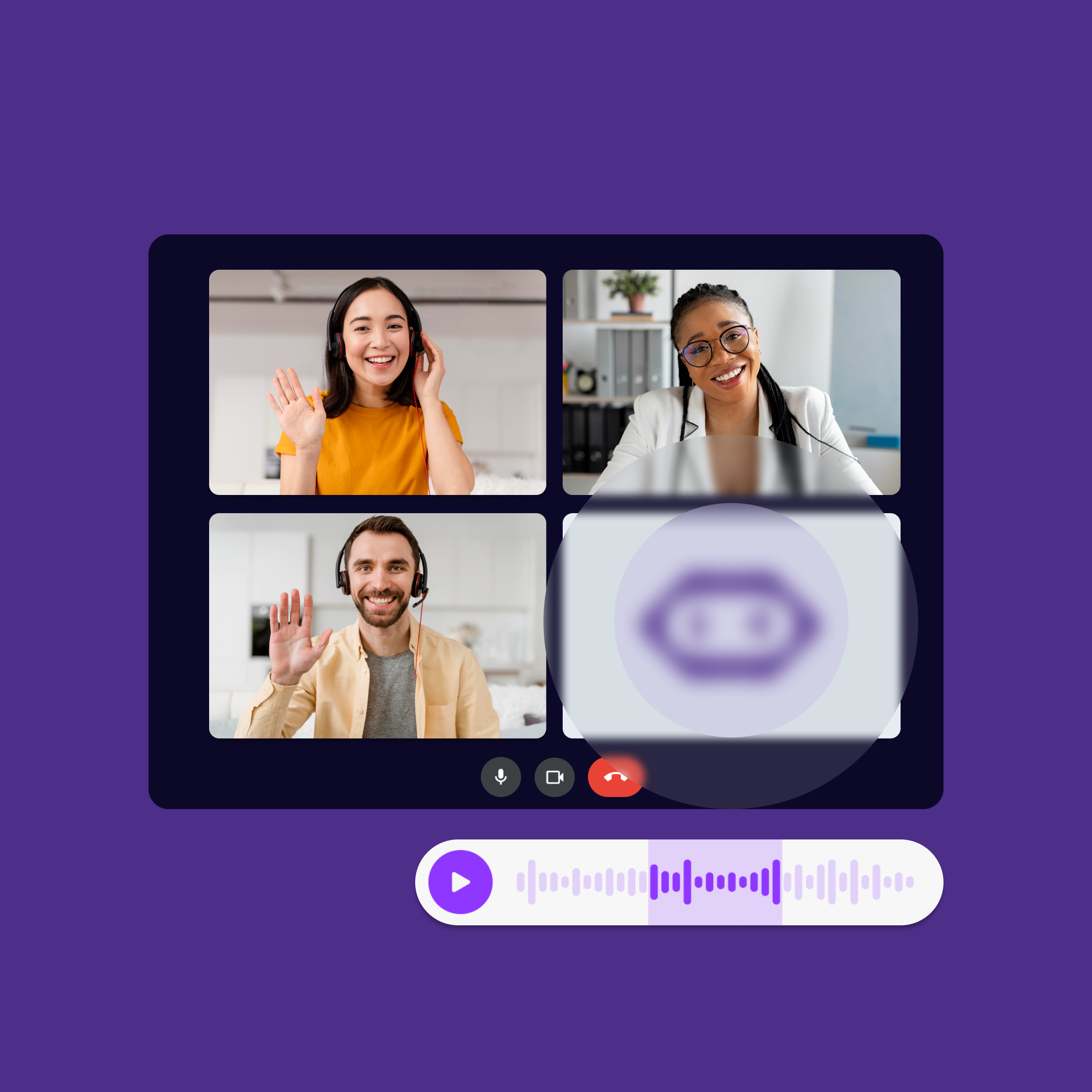 AI bot joins virtual meeting to record it and transcribe