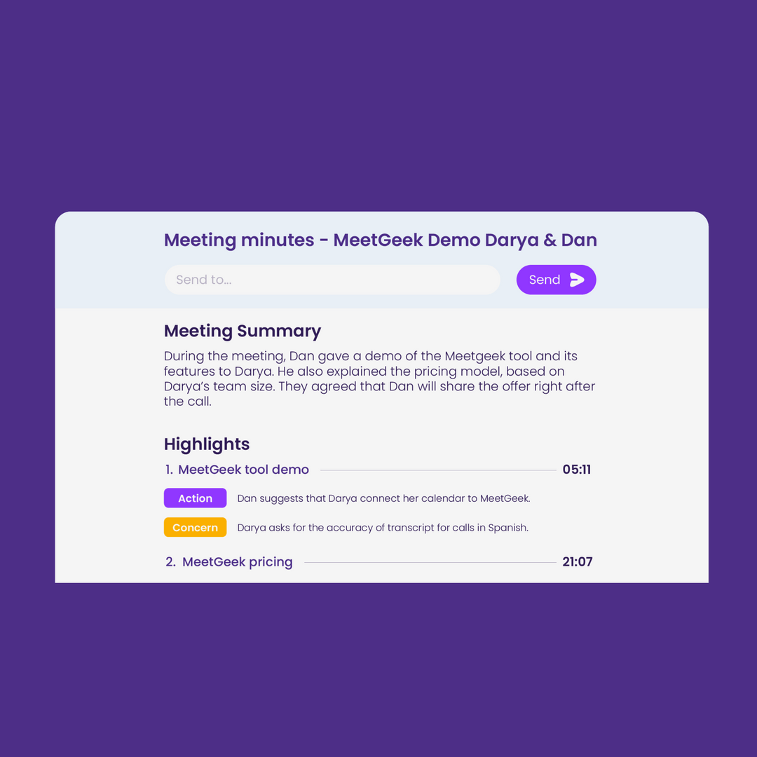 Options of sharing meeting recording with others